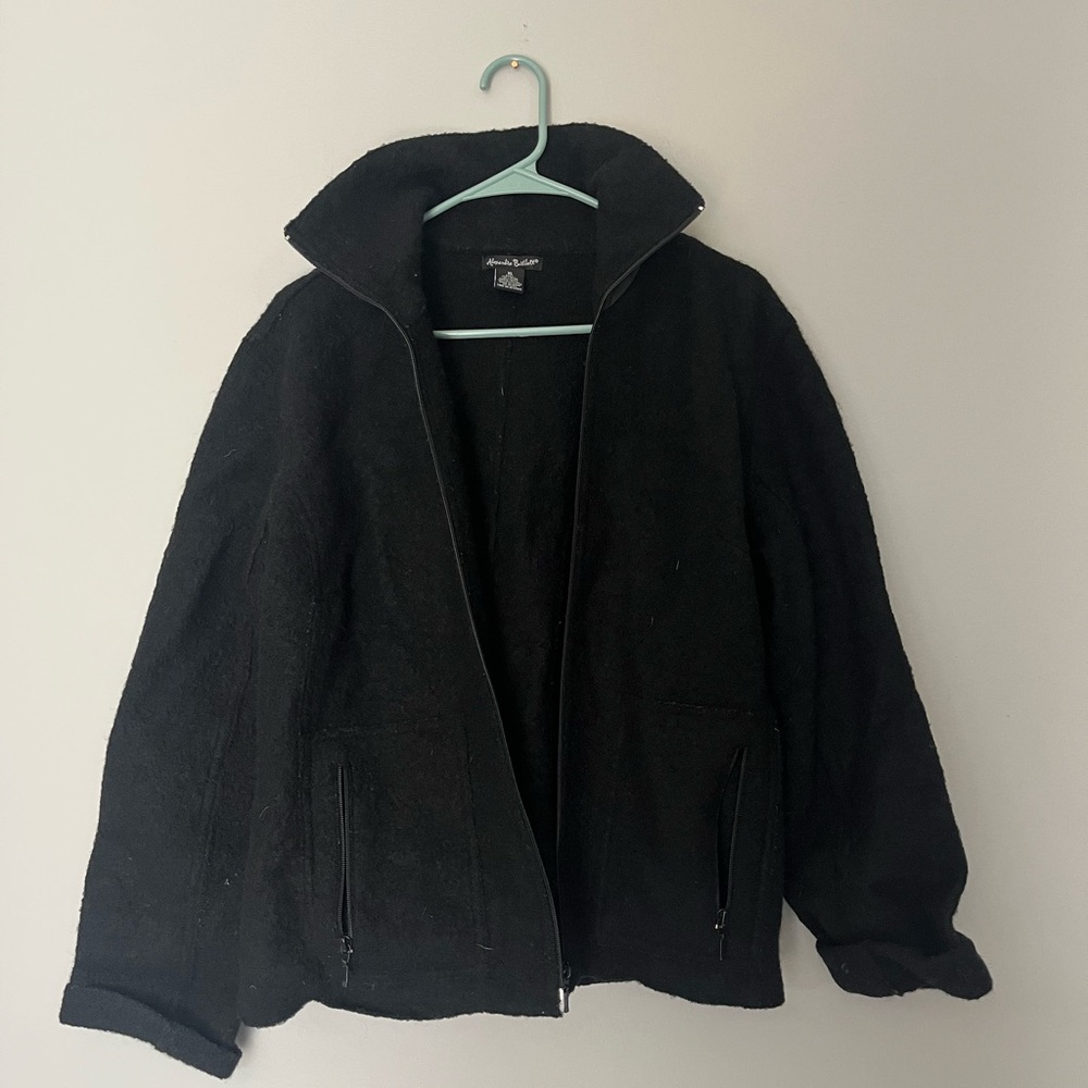 Alexandra Bartlett Black‎ Wool Jacket
